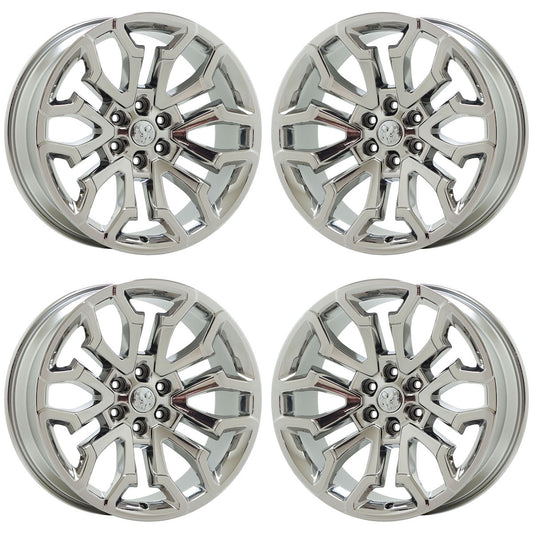 22" Dodge Ram 1500 Bright Chrome wheels rims Factory OEM set 4 041 EXCHANGE
