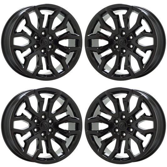22" Dodge Ram 1500 Gloss Black wheels rims Factory OEM set 4 041 EXCHANGE