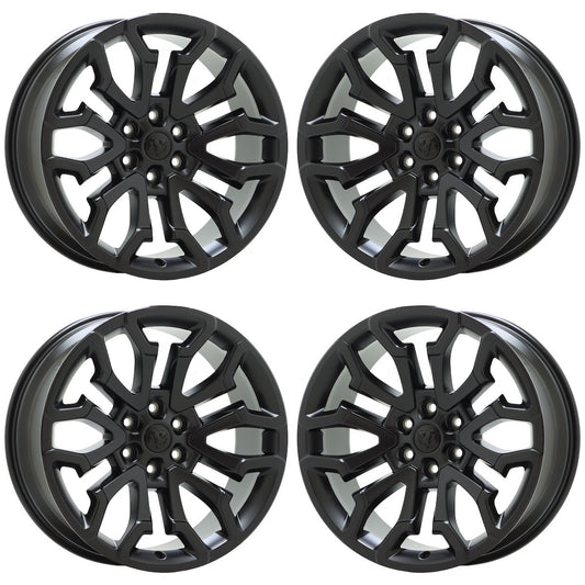 22" Dodge Ram 1500 Satin Black wheels rims Factory OEM set 4 041 EXCHANGE
