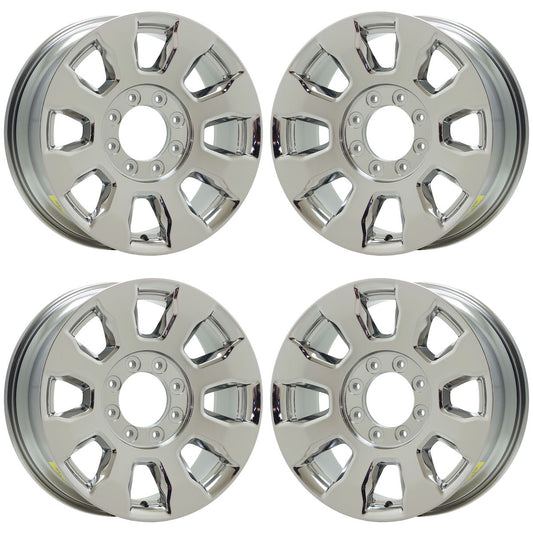 20" Ford F250 F350 SRW Bright Chrome wheels rims Factory OEM set 10101 EXCHANGE