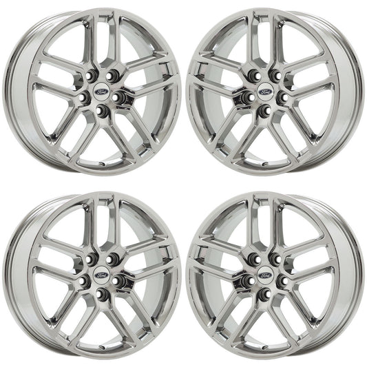 18" Ford Explorer Bright Chrome wheels Factory OEM set 94024 EXCHANGE