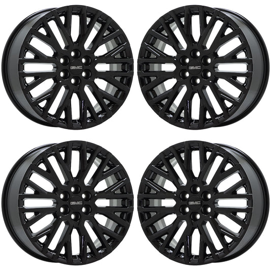 20" GMC Acadia Gloss Black wheels rims Factory OEM set 14147 EXCHANGE