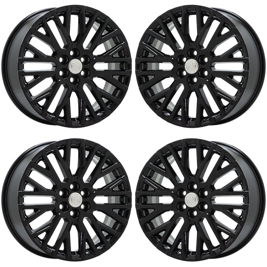 20" Buick Enclave Gloss Black wheels rims Factory OEM set 14147 EXCHANGE