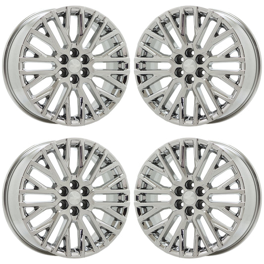 20" Chevrolet Traverse Bright Chrome wheels rims Factory OEM set 14147 EXCHANGE