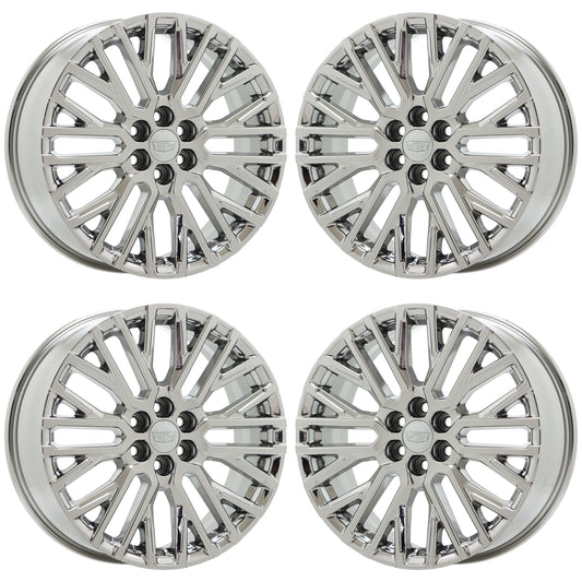 20" Cadillac XT6 Bright Chrome wheels rims Factory OEM set 14147 EXCHANGE