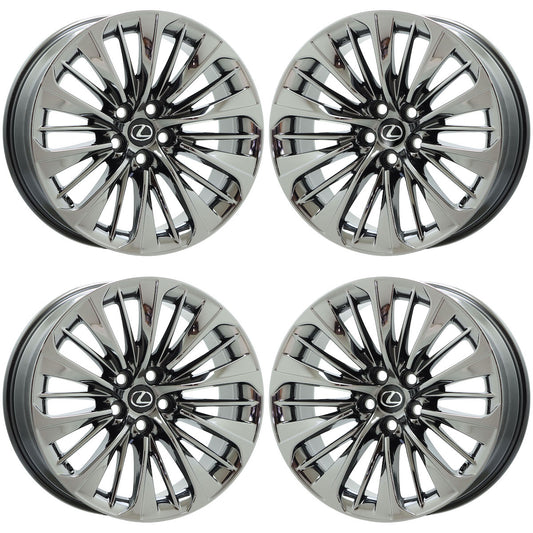 20" Lexus LS500 LS500h Hyper Chrome wheel rim OEM 74370 EXCHANGE