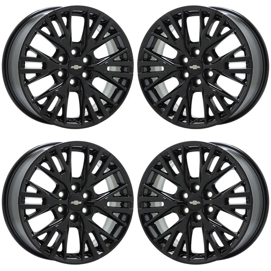 18" Chevrolet Traverse Gloss Black wheels rims Factory OEM set 95940 EXCHANGE