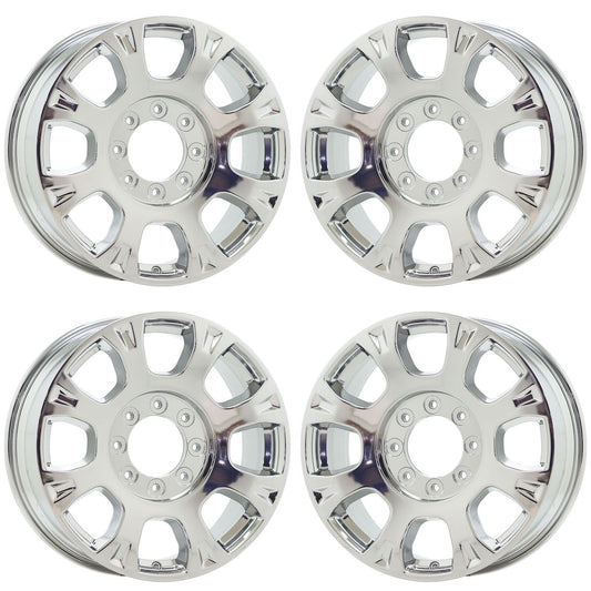 20" Ford F250 F350 SRW Bright Chrome wheels rims Factory OEM set 10291 EXCHANGE