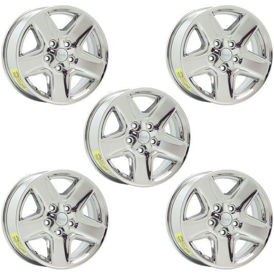 17" Jeep Gladiator Bright Chrome wheels rims Factory OEM 9235 set 5 EXCHANGE