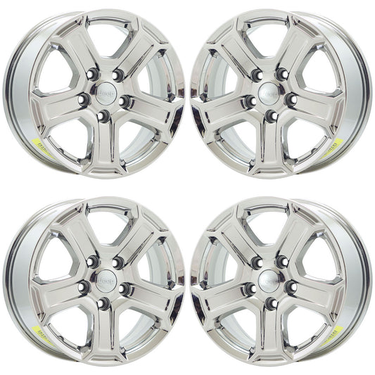 17" Jeep Wrangler Bright Chrome wheels rims Factory OEM set 9216 EXCHANGE