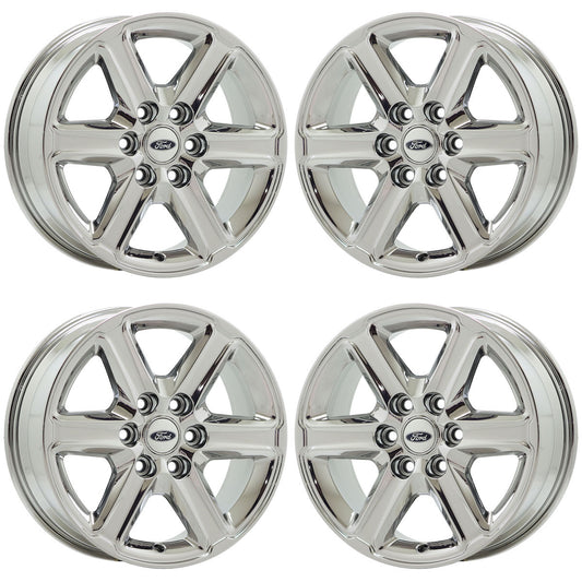18" Ford F150 Truck Bright Chrome wheels rims Factory OEM set 4 10613 EXCHANGE