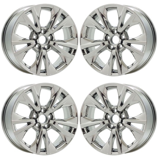 18" Toyota Highlander Chrome Bright wheels rims OEM set 4 75162 EXCHANGE