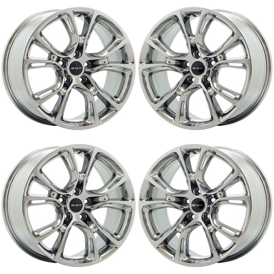 20x10" Jeep Grand Cherokee SRT Bright Chrome wheels Factory OEM 9113 EXCHANGE
