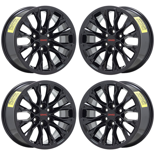 17" GMC Canyon Gloss Black wheels rims Factory OEM set 5891 EXCHANGE