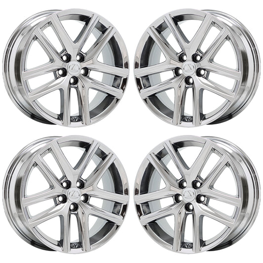 17" Lexus CT200 Bright Chrome Wheels Factory OEM set 4 74298 EXCHANGE