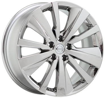 19" Nissan Altima Maxima Bright Chrome wheels rims Factory OEM set 62785