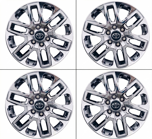 20" Toyota Sequoia Tundra PVD Chrome wheels rims Factory OEM set 75276 EXCHANGE