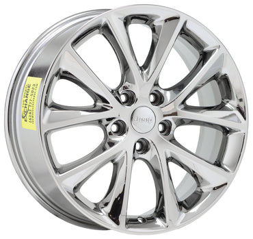 20" Jeep Grand Cherokee Bright Chrome wheels rims Factory OEM set 4 2496