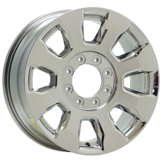 Ford F-250 Bright Chrome PVD OEM wheel available through The Wheel Exchange.