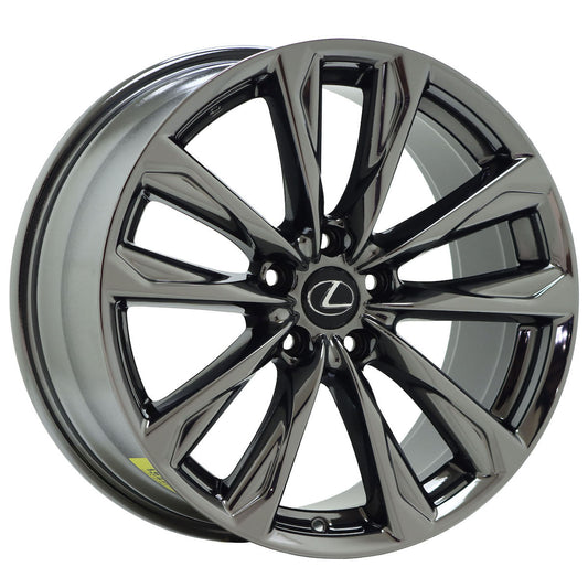 PVD Black Chrome wheel showing a dark reflective chrome-style finish.