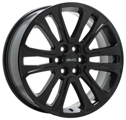 20" GMC Acadia Gloss Black wheels rims Factory Original OEM set 5800