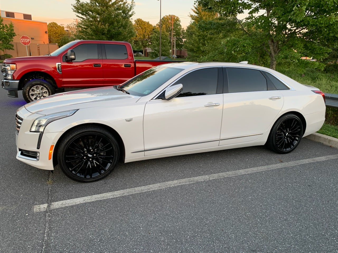 19" Cadillac CT5 CT6 Gloss Black wheels rims Factory OEM set 4842