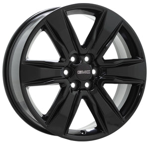 20" GMC Acadia Gloss Black wheels rims Factory Original OEM set 5799