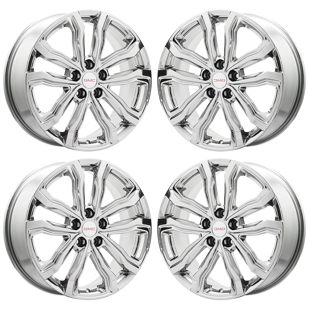 19" GMC Terrain Chevy Equinox Bright Chrome wheels rims Factory OEM set 5836