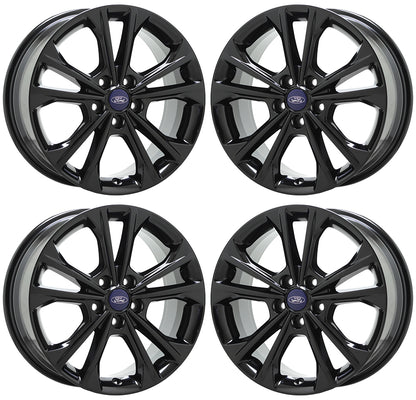 17" Ford Escape Gloss Black wheels rims Factory OEM Original set 10108