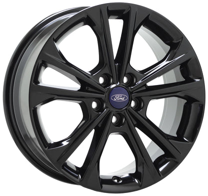 17" Ford Escape Gloss Black wheels rims Factory OEM Original set 10108