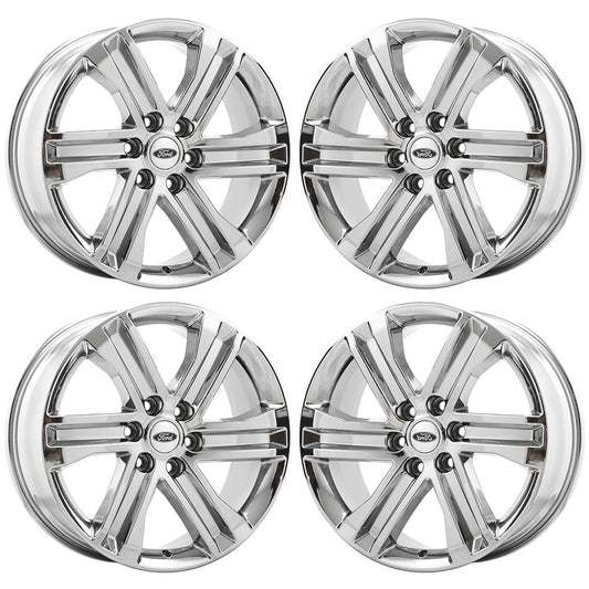 20" Ford F150 Truck Bright Chrome wheels rims Factory OEM set 4 10344 EXCHANGE