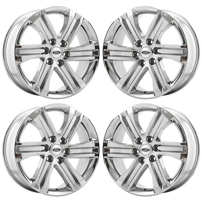 20" Ford F150 Truck Bright Chrome wheels rims Factory OEM set 4 10344 EXCHANGE