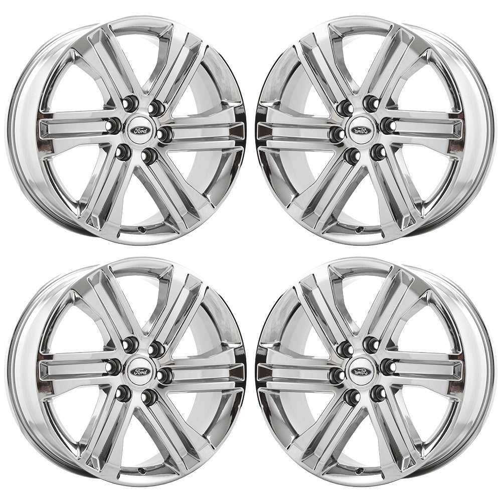 20" Ford F150 Truck Bright Chrome wheels rims Factory OEM set 4 10344 EXCHANGE