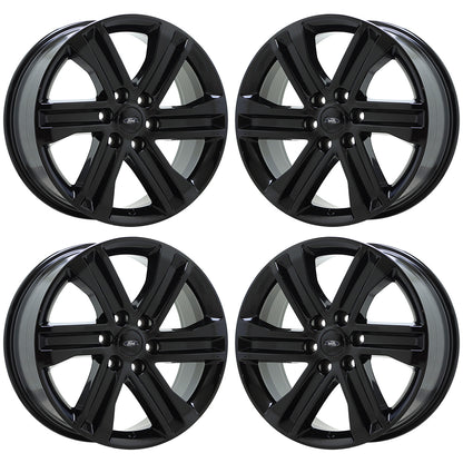 20" Ford F150 Truck Gloss Black wheels rims Factory OEM set 4 10344