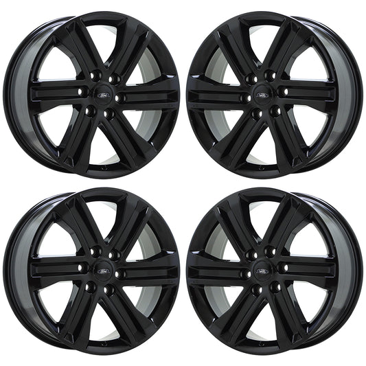 20" Ford F150 Truck Gloss Black wheels rims Factory OEM set 4 10344