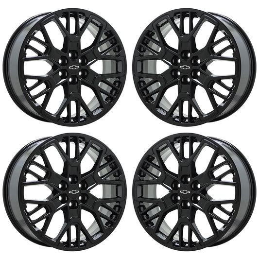 21" Chevrolet Blazer Gloss Black wheels rims Factory OEM set 14085