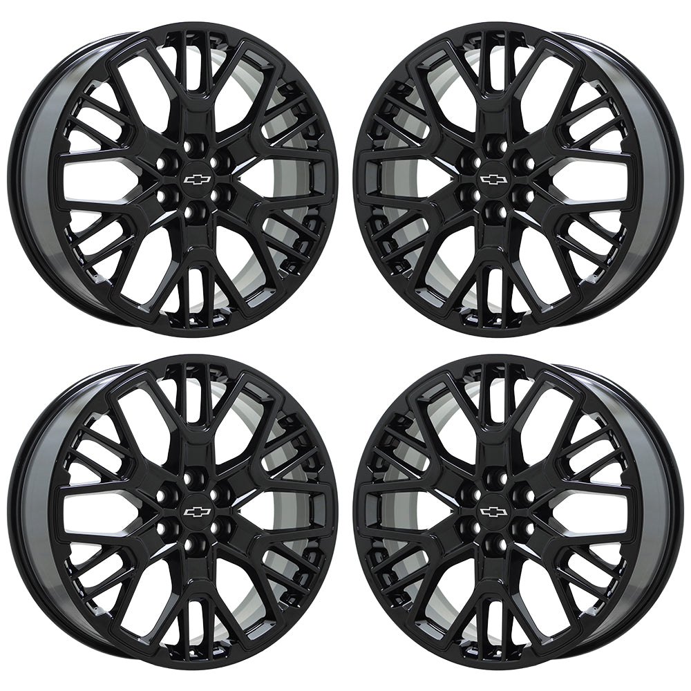 21" Chevrolet Blazer Gloss Black wheels rims Factory OEM set 14085