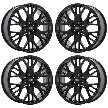 21" Chevrolet Blazer Gloss Black wheels rims Factory OEM set 14085