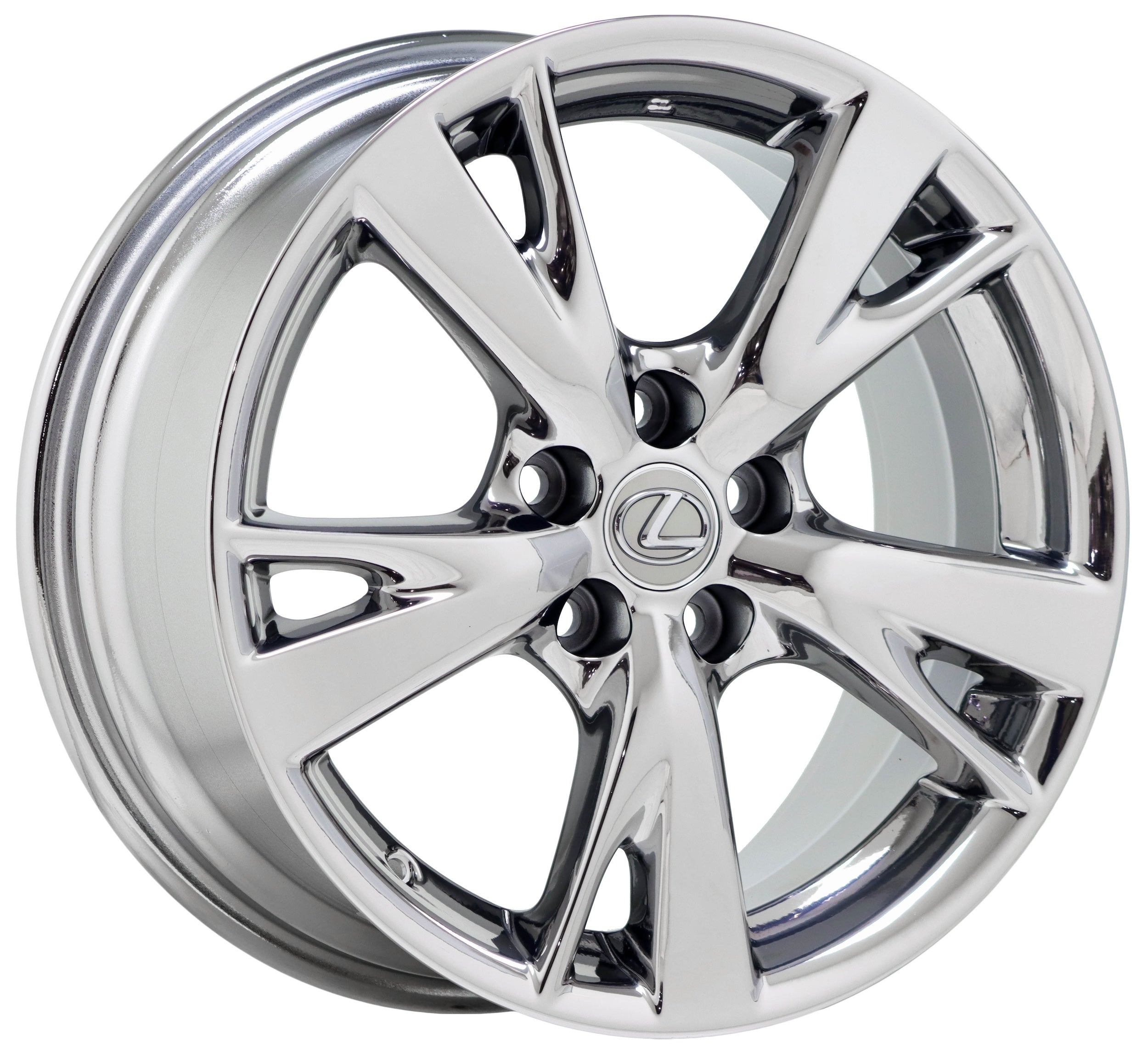 E-home-01 18x8 Front Wheel Rim For 2014-2017 Lexus IS250 / IS350 – Machined Gloss Black, 5-114.3, Offset 45mm (Replaces 74292, 4261A53311)