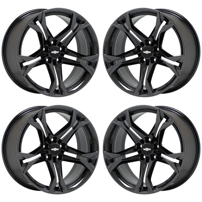 20" Chevrolet Camaro ZL1 Black Chrome Wheels Rims Factory OEM 5775 5776 EXCHANGE