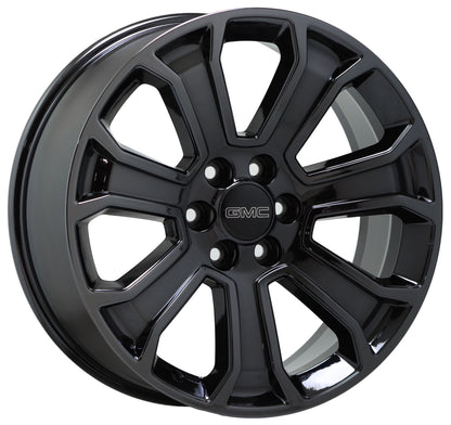 22" Sierra Silverado 1500 Black Chrome wheels rims Factory OEM GM 5665 EXCHANGE