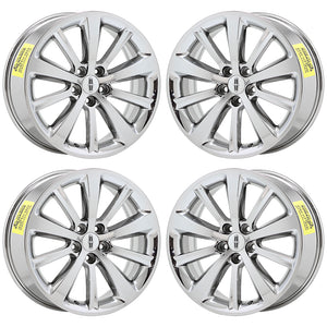19" Lincoln MKS PVD Chrome wheels rims Factory OEM 2009-2016 set 4 3766