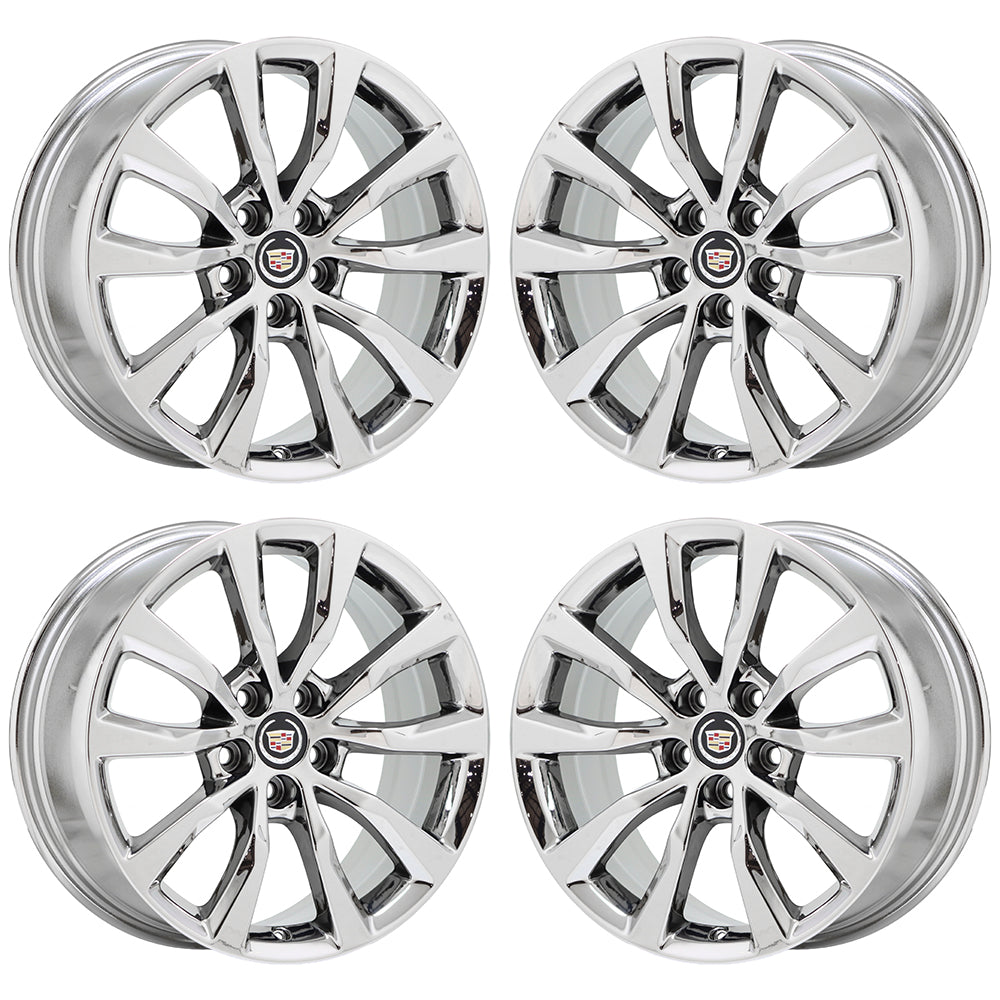 19" Cadillac XTS Sedan Bright Chrome wheels rims Factory OEM GM set 4729