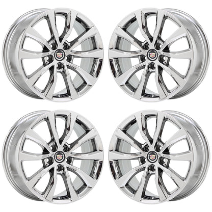 19" Cadillac XTS Sedan Bright Chrome wheels rims Factory OEM set 4729 EXCHANGE