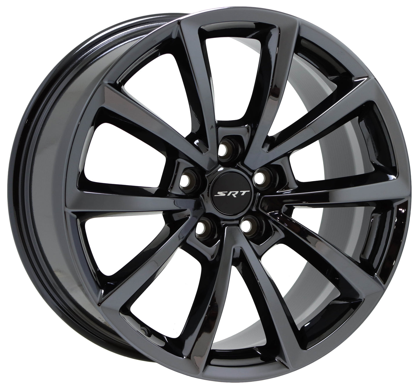 20x10" Grand Cherokee SRT Trackhawk Black Chrome wheels rims OEM set 9182