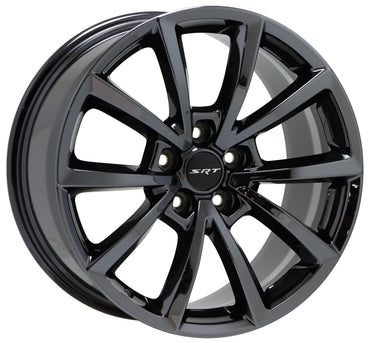 20x10" Grand Cherokee SRT Trackhawk Black Chrome wheels rims OEM set 9182