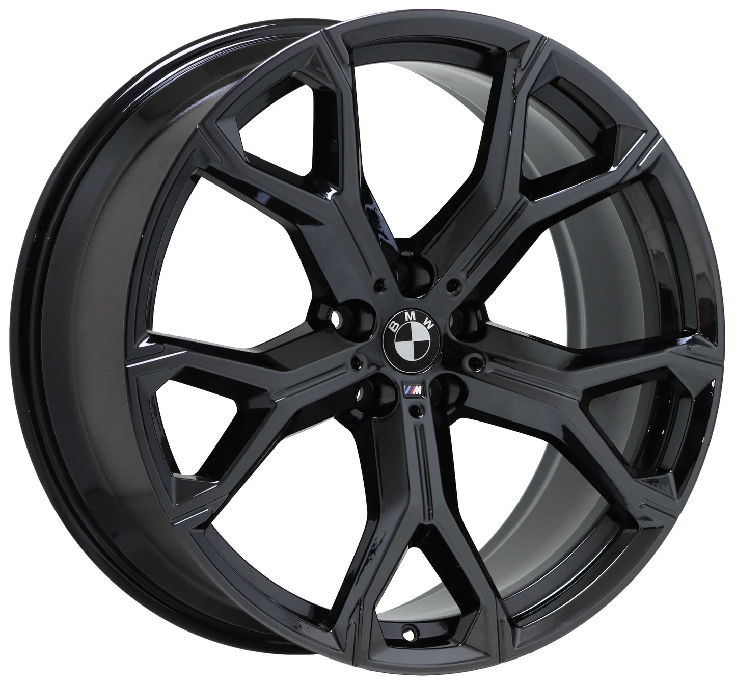 21x9.5 21x10.5 BMW X5 X7 Black Chrome wheels rims Factory OEM set 4 86466 86468