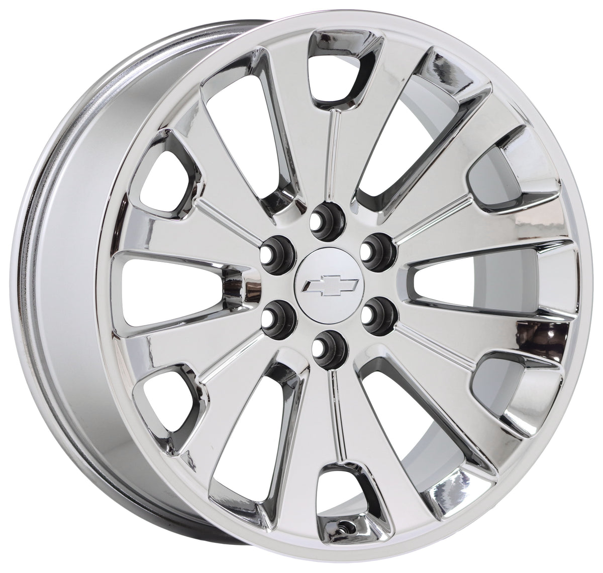 22" Chevy Silverado 1500 Bright Chrome wheels rims Factory OEM GM set 5663