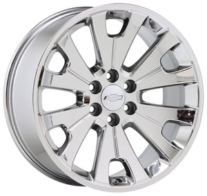 EXCHANGE 22" Chevy Silverado 1500 PVD Chrome wheels rims Factory OEM GM set 5663