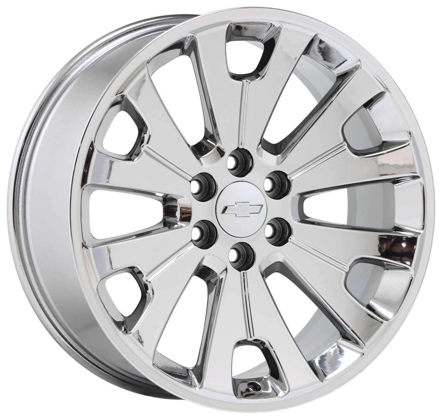 22" Chevy Silverado 1500 Bright Chrome wheels rims Factory OEM GM set 5663